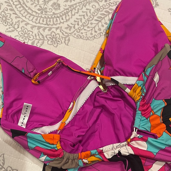 Trina Turk Multicolor Floral One-Piece Swimsuit - Picture 4 of 5